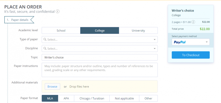 affordablepapers order