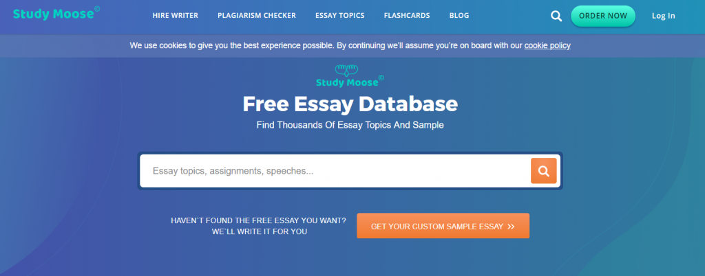 Essay studymoose login picture